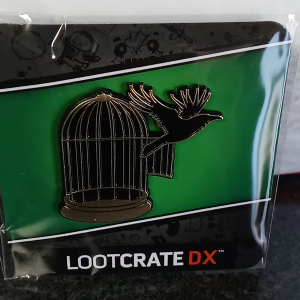 NIP Blackbird Escapes Cage Pin